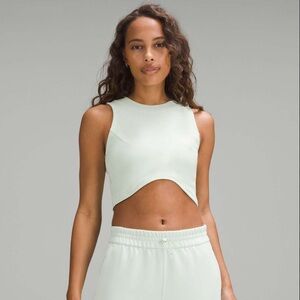 Lululemon Heavyweight Cotton Cropped Tank Top - Kohlrabi Green